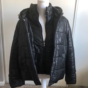 RAMPAGE Black Puffer Jacket Women